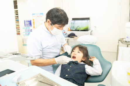 歯科医者と患者　